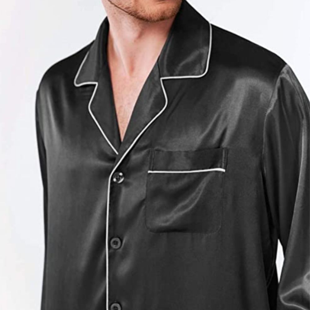 Silk Satin Pyjamas For Men: image 1