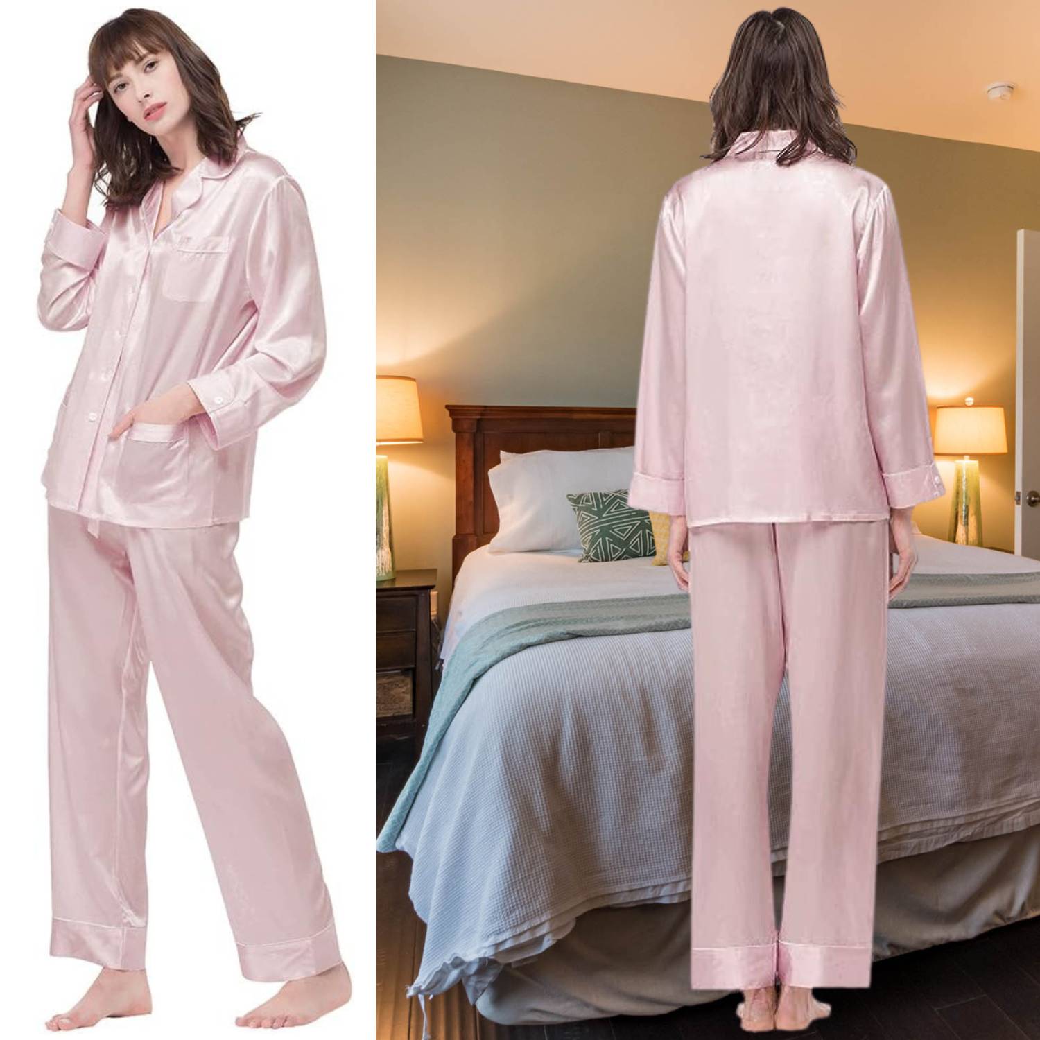 Mulberry Silk Long Pyjama Set: image 3