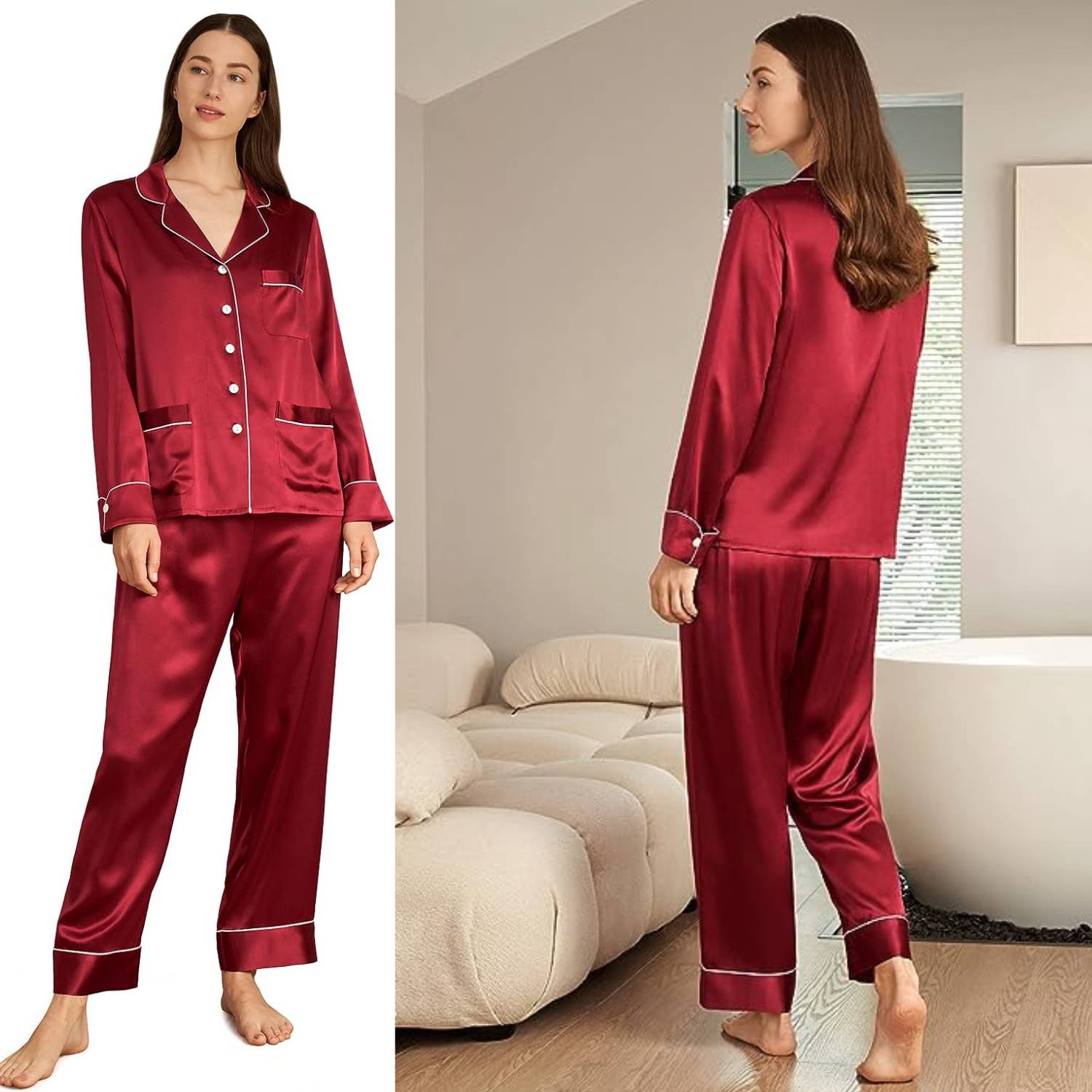 Mulberry Silk Long Pyjama Set: image 4