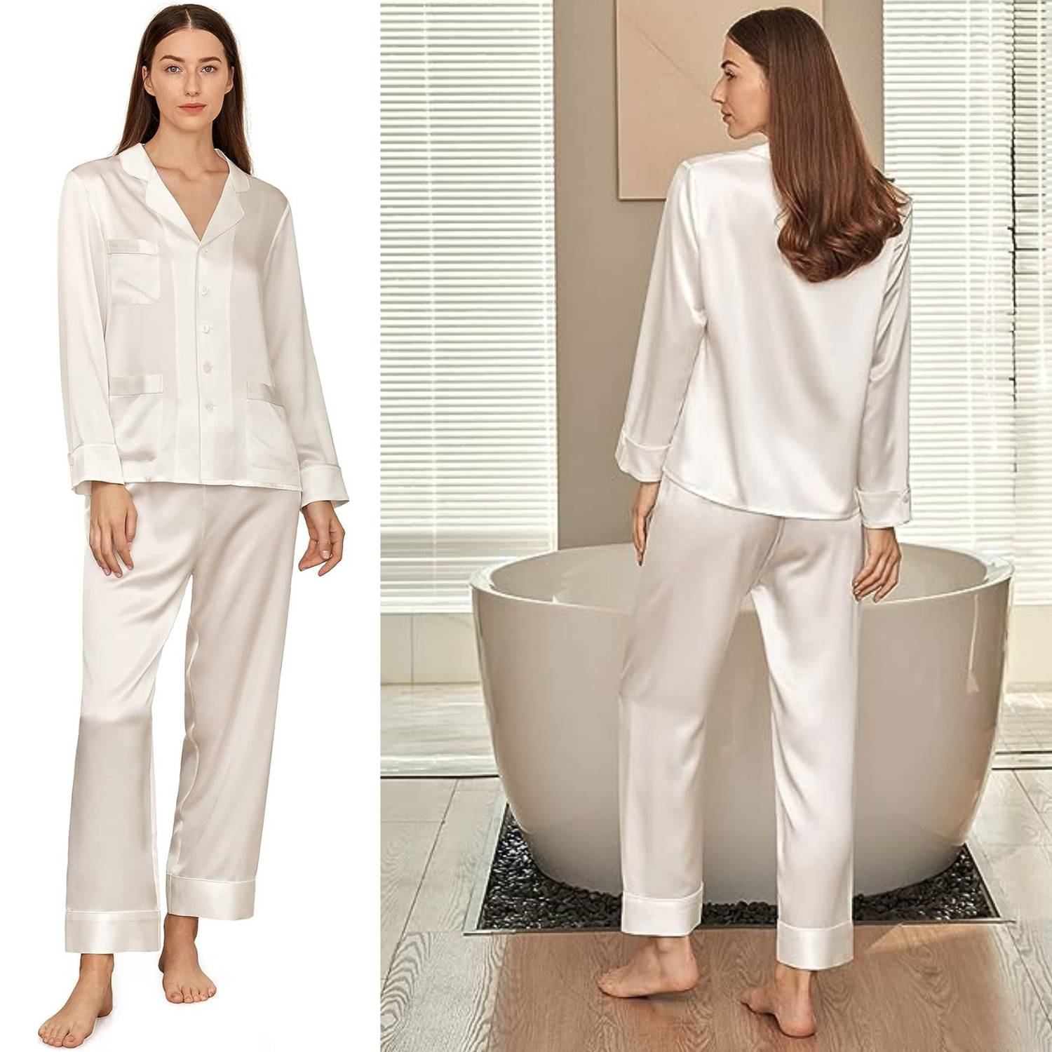 Mulberry Silk Long Pyjama Set: image 5