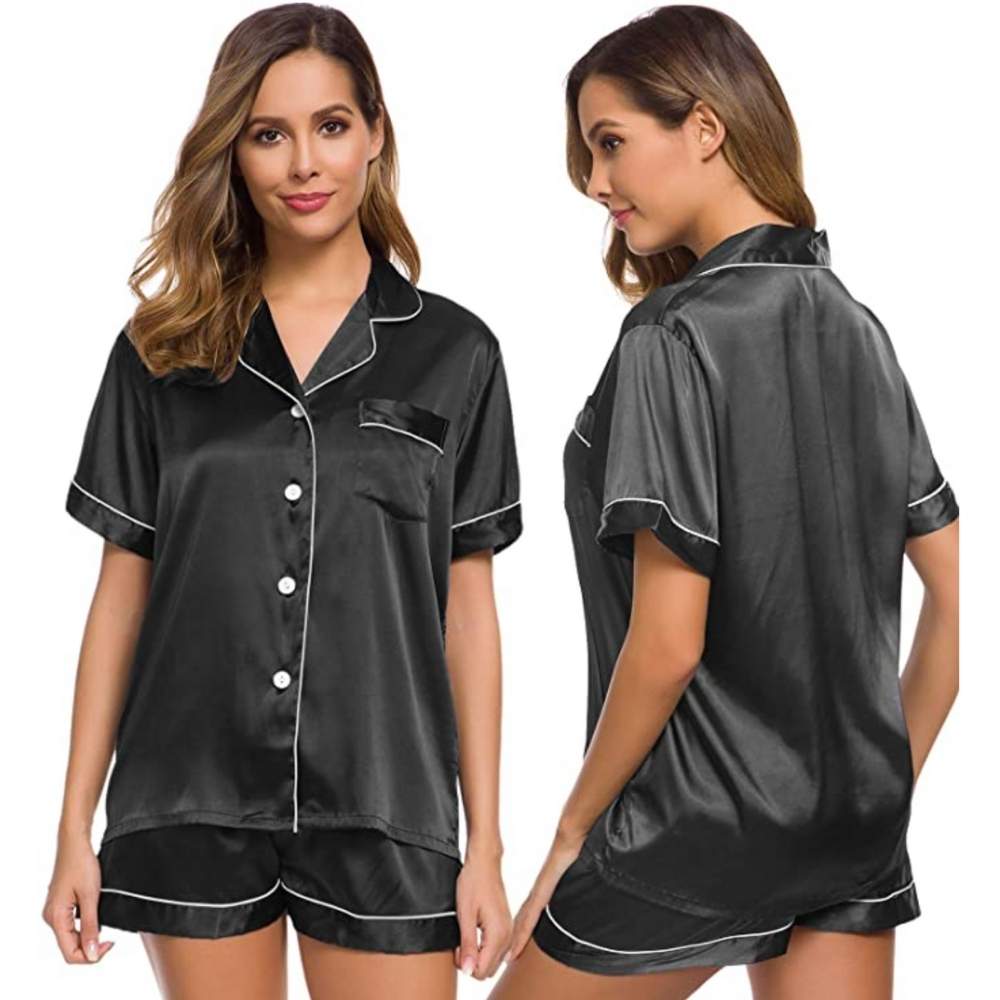 Womens Silk Satin Pyjamas: image 1